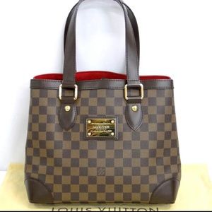 Louis Vuitton Damier Ebene Hampstead PM Tote Bag